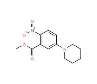 Methyl 2-nitro-5-piperidinobenzenecarboxylate - chemical structure image
