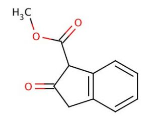 Methyl 2-oxo-1-indanecarboxylate (CAS 104620-34-0) - chemical structure image