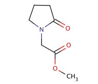 Methyl 2-oxo-1-pyrrolidineacetate (CAS 59776-88-4) - chemical structure image