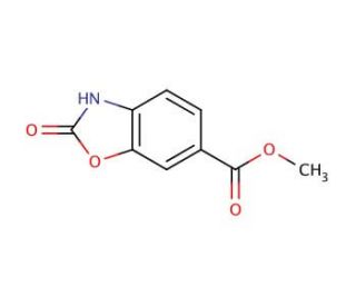 Methyl 2-oxo-2,3-dihydro-1,3-benzoxazole-6-carboxylate (CAS 72752-80-8) - chemical structure image
