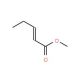 Methyl 2-pentenoate (CAS 58625-96-0) - chemical structure image