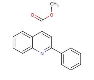 Methyl 2-phenyl-4-quinolinecarboxylate (CAS 4546-48-9) - chemical structure image