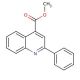 Methyl 2-phenyl-4-quinolinecarboxylate (CAS 4546-48-9) - chemical structure image