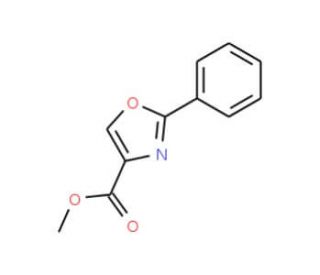 Methyl 2-phenyl-oxazole-4-carboxylate (CAS 59171-72-1) - chemical structure image