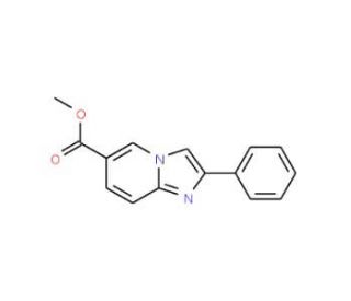 Methyl 2-phenylimidazo[1,2-a]pyridine-6-carboxylate (CAS 962-24-3) - chemical structure image