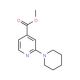 Methyl 2-piperidin-1-ylpyridin-4-ylcarboxylate (CAS 888070-05-1) - chemical structure image