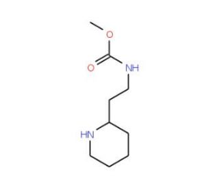Methyl 2-piperidin-2-ylethylcarbamate - chemical structure image