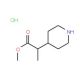 Methyl 2-piperidin-4-ylpropanoate hydrochloride - chemical structure image