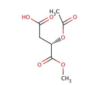 Methyl 2-(S)-Acetoxy-3-carboxypropanoate (CAS 39701-84-3) - chemical structure image