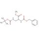 Methyl 2-(S)-[N-[(Benzyloxy)carbonyl]amino-3-[N-[t-butyloxycarbonyl)amino]-propionate - chemical structure image