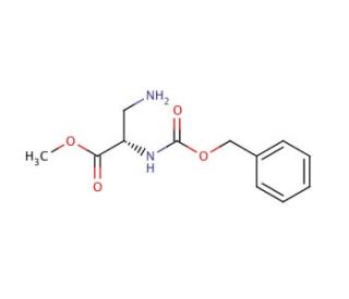 Methyl 2-(S)-[N-Carbobenzyloxy]amino-3-aminopropionate, Hydrochloride (CAS 35761-27-4) - chemical structure image