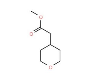 Methyl 2-(tetrahydro-2H-pyran-4-yl)acetate (CAS 156002-64-1) - chemical structure image