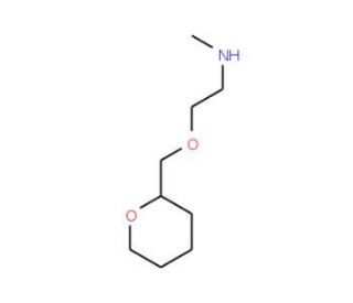 Methyl-[2-(tetrahydro-pyran-2-ylmethoxy)-ethyl]-amine - chemical structure image