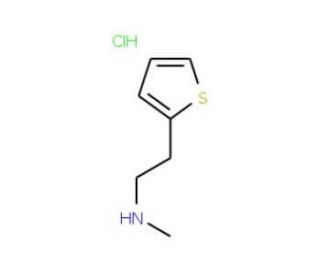 Methyl-(2-thiophen-2-yl-ethyl)amine hydrochloride (CAS 7404-71-9) - chemical structure image