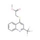 Methyl {[2-(trifluoromethyl)quinolin-4-yl]thio}acetate (CAS 175203-42-6) - chemical structure image