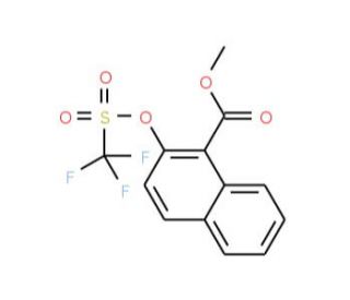 Methyl 2-trifluoromethylsulfonyloxy-1-naphthoate (CAS 200573-11-1) - chemical structure image