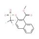 Methyl 2-trifluoromethylsulfonyloxy-1-naphthoate (CAS 200573-11-1) - chemical structure image