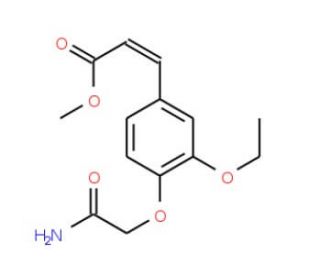 Methyl (2E)-3-[4-(2-amino-2-oxoethoxy)-3-ethoxyphenyl]acrylate - chemical structure image