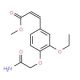 Methyl (2E)-3-[4-(2-amino-2-oxoethoxy)-3-ethoxyphenyl]acrylate - chemical structure image