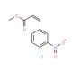 methyl (2E)-3-(4-chloro-3-nitrophenyl)acrylate - chemical structure image