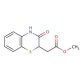 Methyl [2H-1,4-benzothiazin-3(4H)-one-2-yl] acetate (CAS 7556-63-0) - chemical structure image