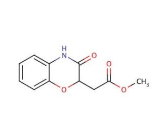 Methyl (2H-1,4-benzoxazin-3(4H)-one-2-yl) acetate (CAS 73219-44-0) - chemical structure image
