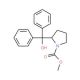 Methyl (2S)-(−)-2-(hydroxydiphenylmethyl)-1-pyrrolidinecarboxylate (CAS 352535-68-3) - chemical structure image
