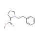 Methyl (2S)-1-(2-phenylethyl)pyrrolidine-2-carboxylate - chemical structure image