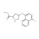 Methyl (2S,4S)-4-[(4-chloro-1-naphthyl)oxy]-2-pyrrolidinecarboxylate - chemical structure image