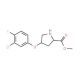 Methyl (2S,4S)-4-(3-chloro-4-fluorophenoxy)-2-pyrrolidinecarboxylate - chemical structure image