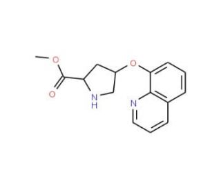 Methyl (2S,4S)-4-(8-quinolinyloxy)-2-pyrrolidinecarboxylate - chemical structure image