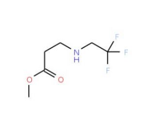 methyl 3-[(2,2,2-trifluoroethyl)amino]propanoate - chemical structure image
