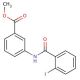 methyl 3-[(2-iodobenzene)amido]benzoate - chemical structure image