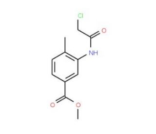 methyl 3-[(chloroacetyl)amino]-4-methylbenzoate (CAS 54941-43-4) - chemical structure image