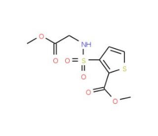 Methyl 3-[(methoxycarbonyl)methyl]sulphamoylthiophene-2-carboxylate - chemical structure image