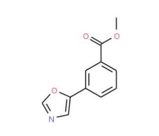 Methyl 3-(1,3-oxazol-5-yl)benzoate (CAS 850375-14-3) - chemical structure image