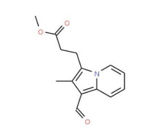 methyl 3-(1-formyl-2-methylindolizin-3-yl)propanoate - chemical structure image