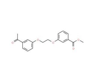 Methyl 3-[2-(3-acetylphenoxy)ethoxy]-benzenecarboxylate (CAS 937601-96-2) - chemical structure image