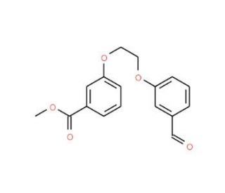 Methyl 3-[2-(3-formylphenoxy)ethoxy]-benzenecarboxylate (CAS 937601-94-0) - chemical structure image
