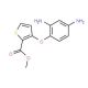 Methyl 3-(2,4-diaminophenoxy)-2-thiophenecarboxylate (CAS 104636-77-3) - chemical structure image