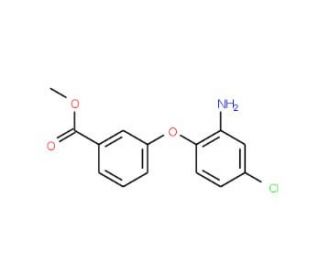 Methyl 3-(2-amino-4-chlorophenoxy)benzoate - chemical structure image