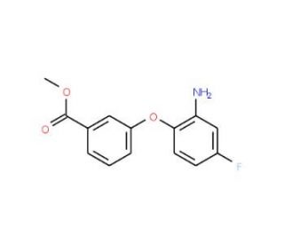 Methyl 3-(2-amino-4-fluorophenoxy)benzoate - chemical structure image