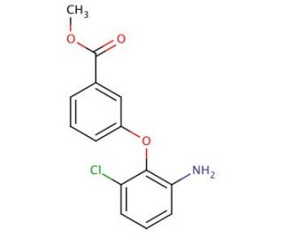 Methyl 3-(2-amino-6-chlorophenoxy)benzoate - chemical structure image