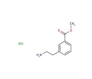 Methyl 3-(2-aminoethyl)benzoate hydrochloride (CAS 167846-36-8) - chemical structure image