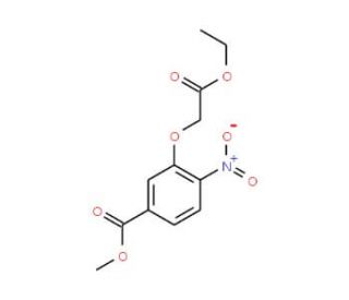 Methyl 3-(2-ethoxy-2-oxoethoxy)-4-nitrobenzoate (CAS 214848-28-9) - chemical structure image