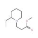Methyl 3-(2-ethylpiperidin-1-yl)propanoate - chemical structure image