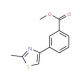 Methyl 3-(2-methyl-1,3-thiazol-4-yl)benzoate (CAS 850375-07-4) - chemical structure image