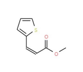 Methyl 3-(2-thienyl)acrylate (CAS 20883-96-9) - chemical structure image