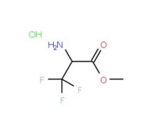 Methyl 3,3,3-trifluoroalaninate hydrochloride (CAS 27240-44-4 (non-hydrochloride)) - chemical structure image