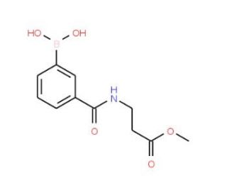 Methyl 3-(3-boronobenzamido)propionate (CAS 957034-72-9) - chemical structure image